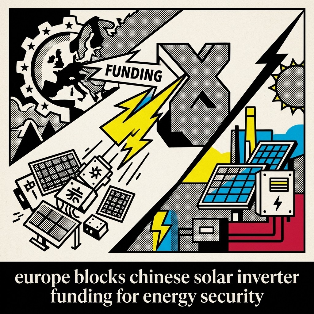 2026-05-05 • Europe blocks funding for projects using Chinese solar inverters, fearing manipulation. Despite higher costs, it’s a move for energy security.