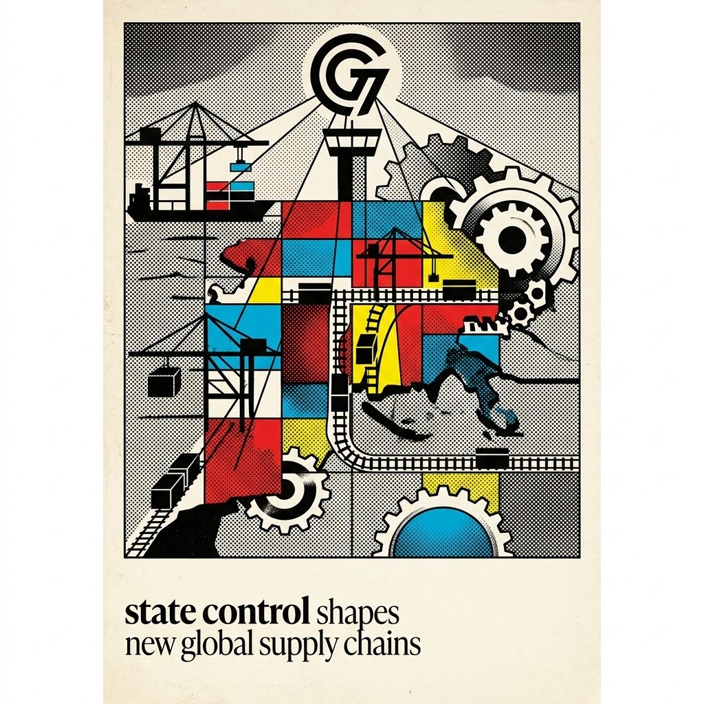 2026-05-06 • Global logistics pivot: G7 shifts from free-market to state intervention, focusing on control over cost. Infrastructure control becomes key in supply chains.