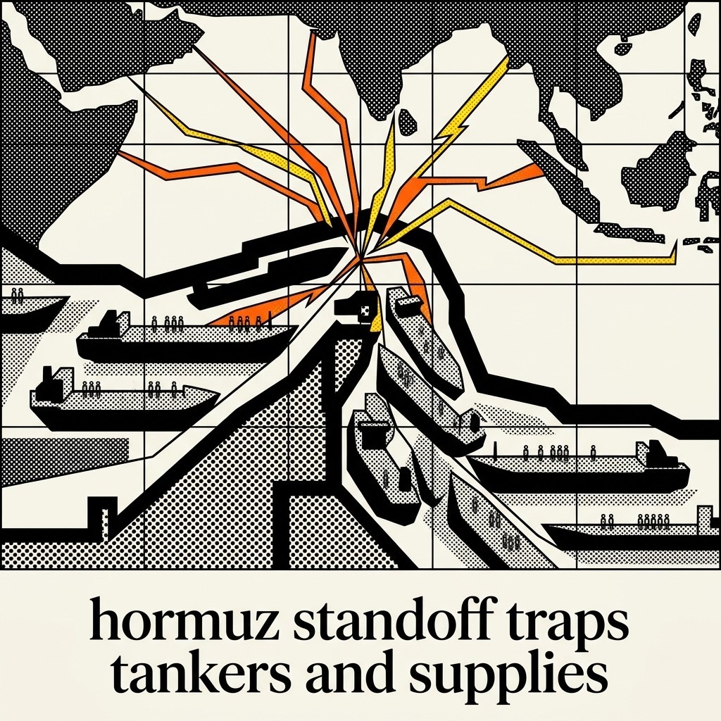 2026-05-07 • Markets misprice choke points until crises reveal fragility. The Hormuz standoff traps 20,000 seafarers, disrupting Asian energy supplies.