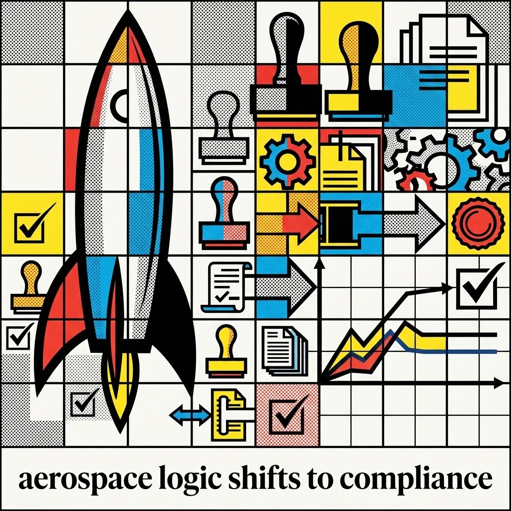 2026-05-08 • The future feels bureaucratic as aerospace shifts from tech innovation to regulatory certification, with compliance becoming the new competitive edge.