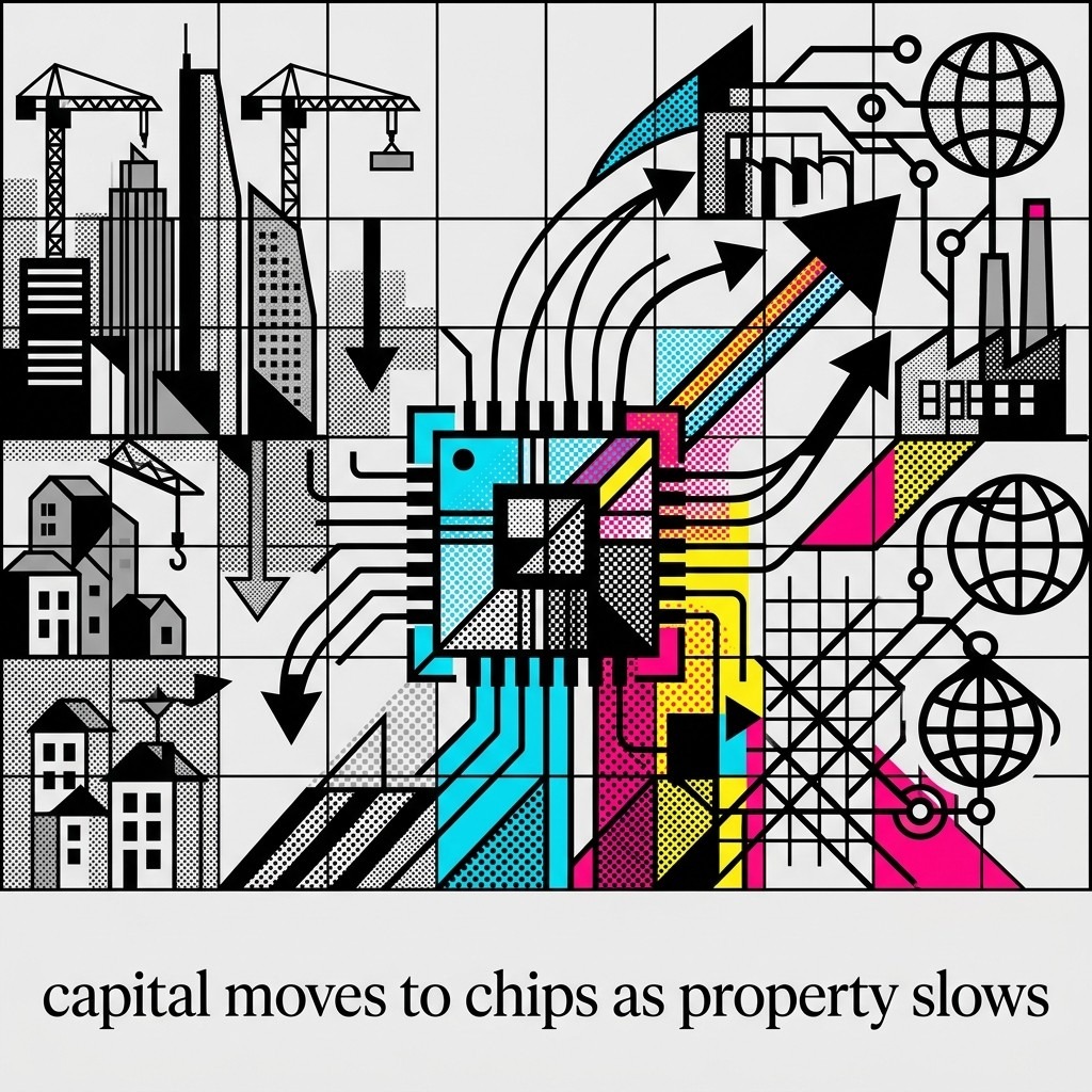 2026-05-11 • Asian capital shifts from real estate to semiconductors, prioritizing global chip foundries over local property due to economic and geopolitical dynamics.
