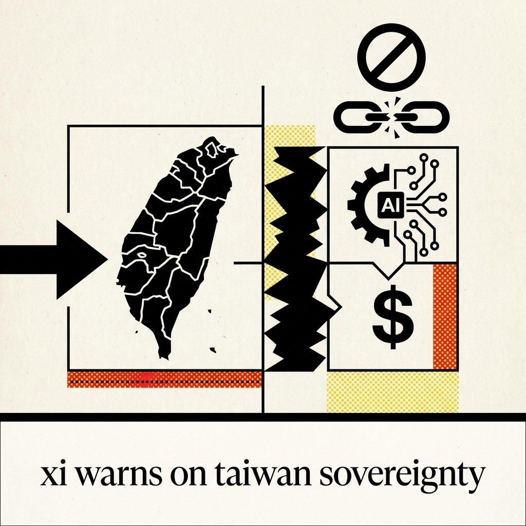2026-05-14 • A Pechino, Xi avverte Trump che sfidare la sovranità su Taiwan porterà a conflitto, separando la questione da negoziati su AI e dazi.